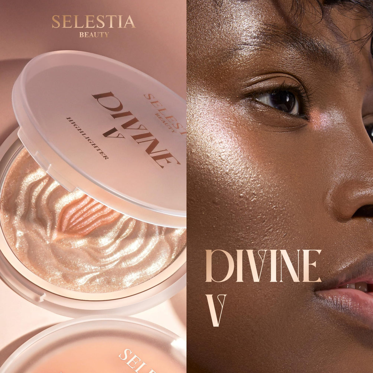 SELESTIA BEAUTY Divine V cruelty-free formula packaging.