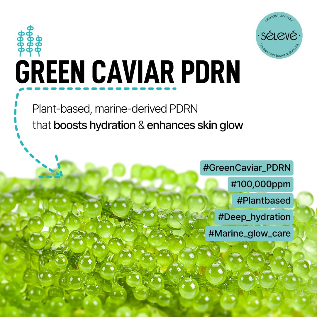 SELEVE Glow Caviar Cream texture swatch reveals rich, non-greasy hydration