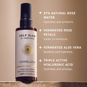Self Glow by James Read aloe vera soothing blend calms the skin.