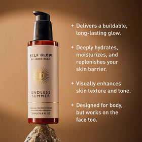 SELF GLOW BY JAMES READ creamy texture spreads on skin for smooth application