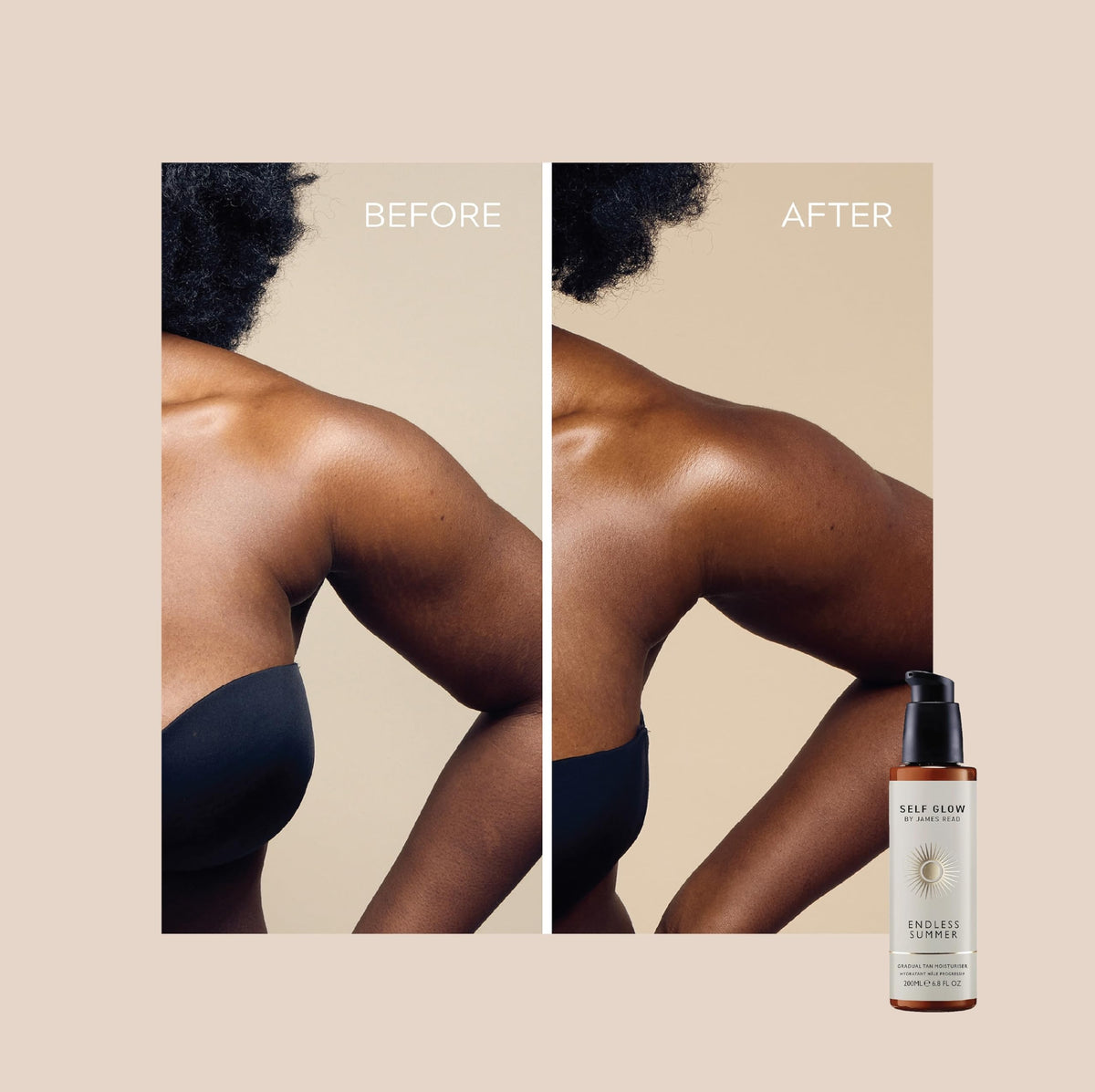SELF GLOW BY JAMES READ hands and feet receive blended color for seamless finish