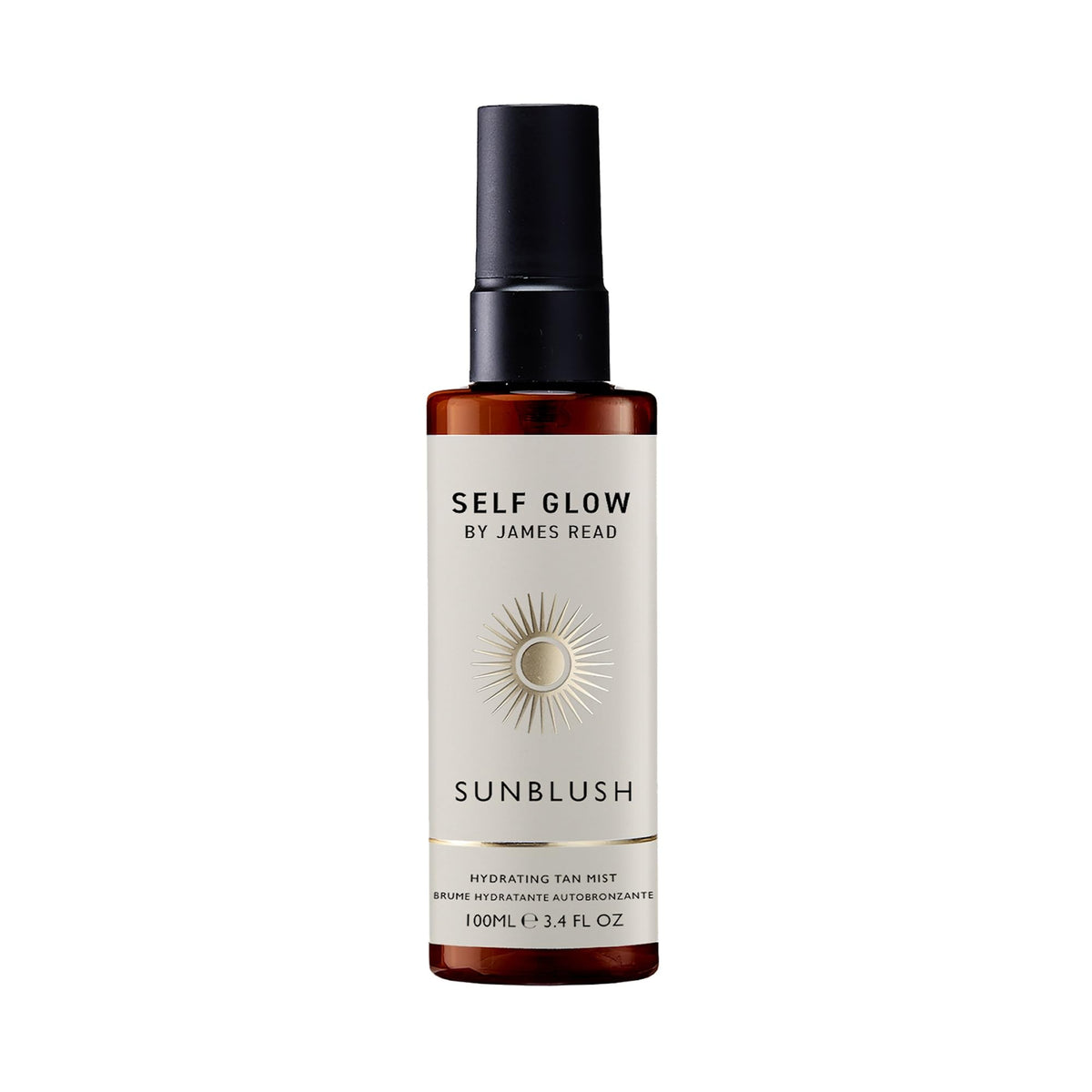 Self Glow by James Read sunblush tan mist bottle for effortless gradual tan.