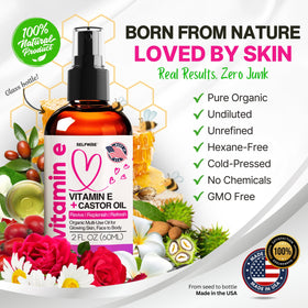 SelfWISE natural ingredients featuring rose, jasmine, chamomile for soothing skin.