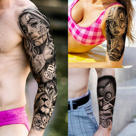 SELIDODO 3D black gothic chicana tattoos for dramatic effect.