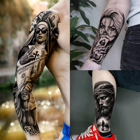 SELIDODO joker clown tattoos for bold street-art vibes.