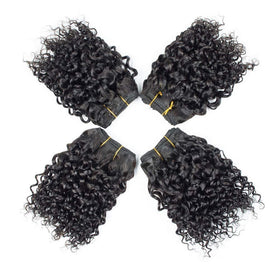 Selina Brazilian virgin hair bundles curl texture close-up shows natural shine