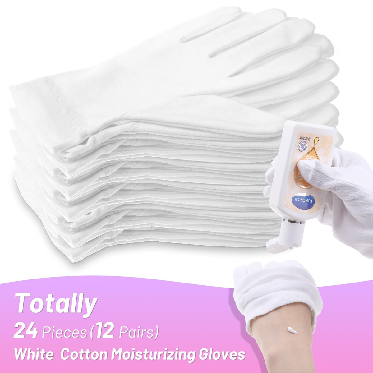 Selizo overnight moisturizing gloves for sleeping skincare routine.
