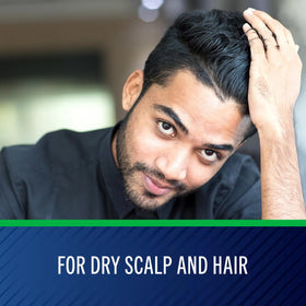 Selsun Blue scalp massage application demonstrates easy distribution through hair