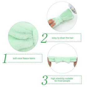 Semato green bridesmaid headbands velvet set for coordinated look