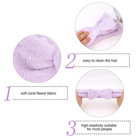 Semato purple velvet bridesmaid headband, vibrant and plush.