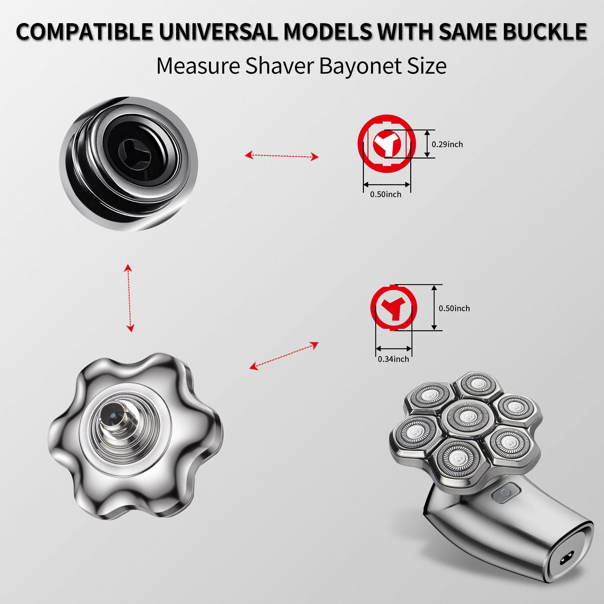 Seminhoof compatible with Freebird and more for versatile shaver upgrades.