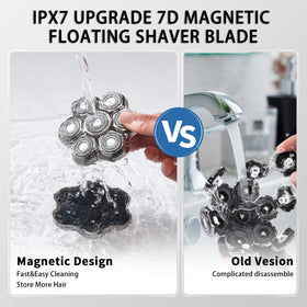 Seminhoof magnetic replacement head attaches quickly for easy cleaning and setup.