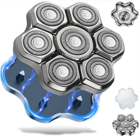 Seminhoof universal head shaver replacement with seven blades for a close, comfortable shave.