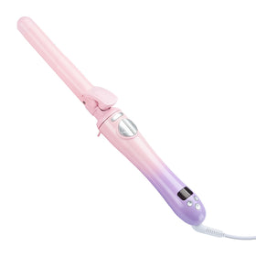 Semqimiuso curling iron with 1-inch rotating barrel for quick waves.
