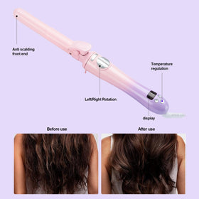 Semqimiuso curling iron dual voltage for worldwide travel styling.