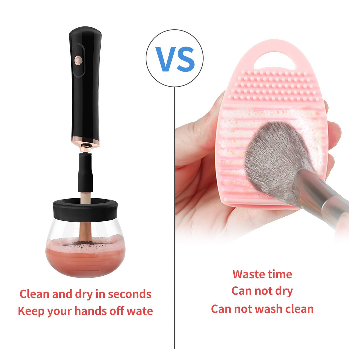 Senbowe brush-cleaning bowl with water and soap enables efficient cleaning.