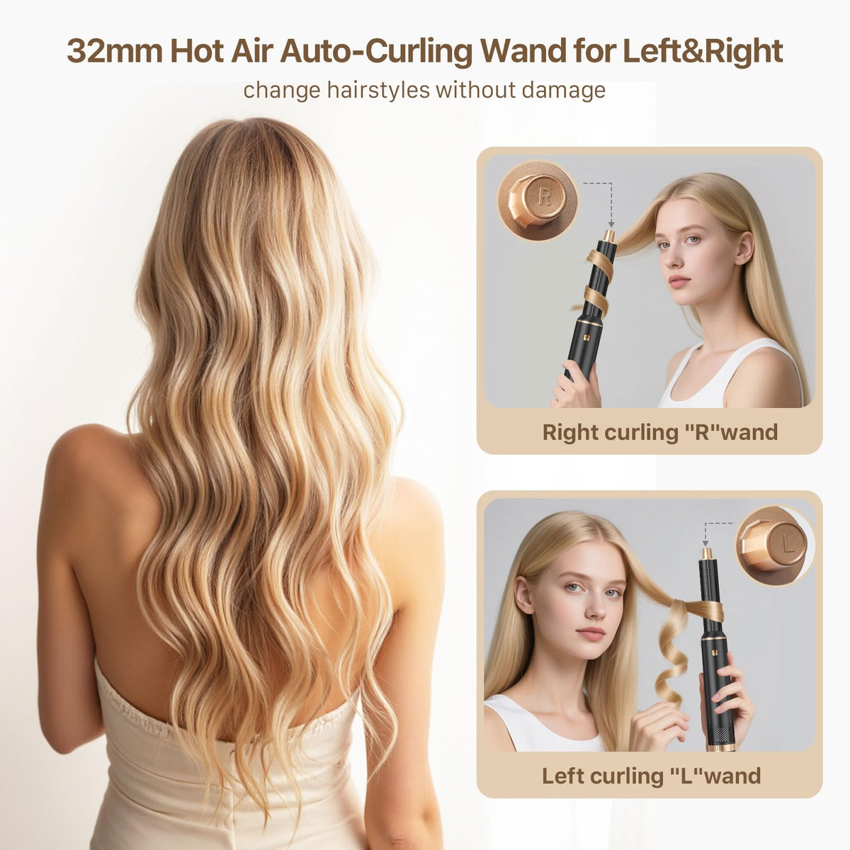 Sendowtek auto-wrap curlers demonstrate symmetrical left-right curling
