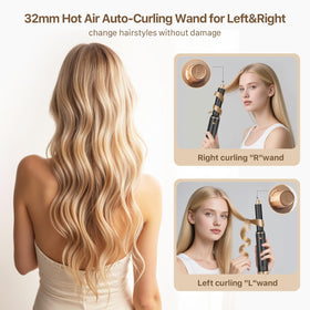 Sendowtek auto-wrap curlers demonstrate symmetrical left-right curling