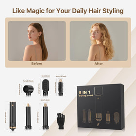 Sendowtek styler in use delivering volumized, smooth results