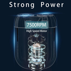 Senduzll magnetic quick-release head for fast blade changes.