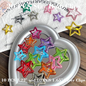 Seneeel star hair clip non-slip design keeps hair secure during workouts.