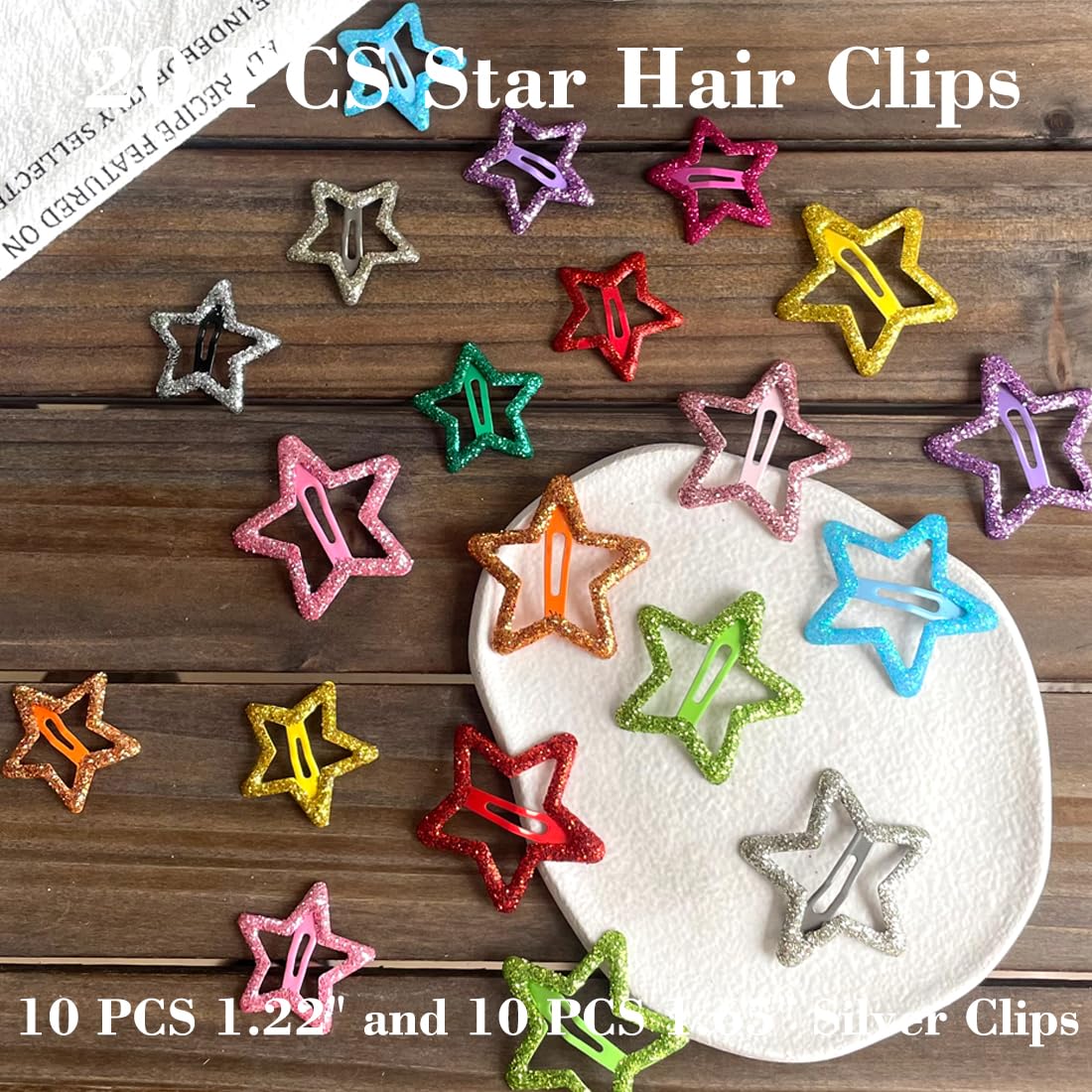 Seneeel star hair clip worn for casual and formal occasions.
