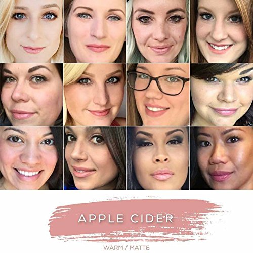 SeneGence LipSense Apple Cider application on lips shows vibrant, long-lasting color.