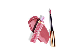 Close-up of SeneGence LipSense HydraMatte On Pointe Pink bottle for on-the-go use
