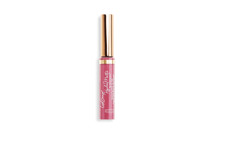 SeneGence LipSense HydraMatte On Pointe Pink color swatch showing rich, long-lasting pigment