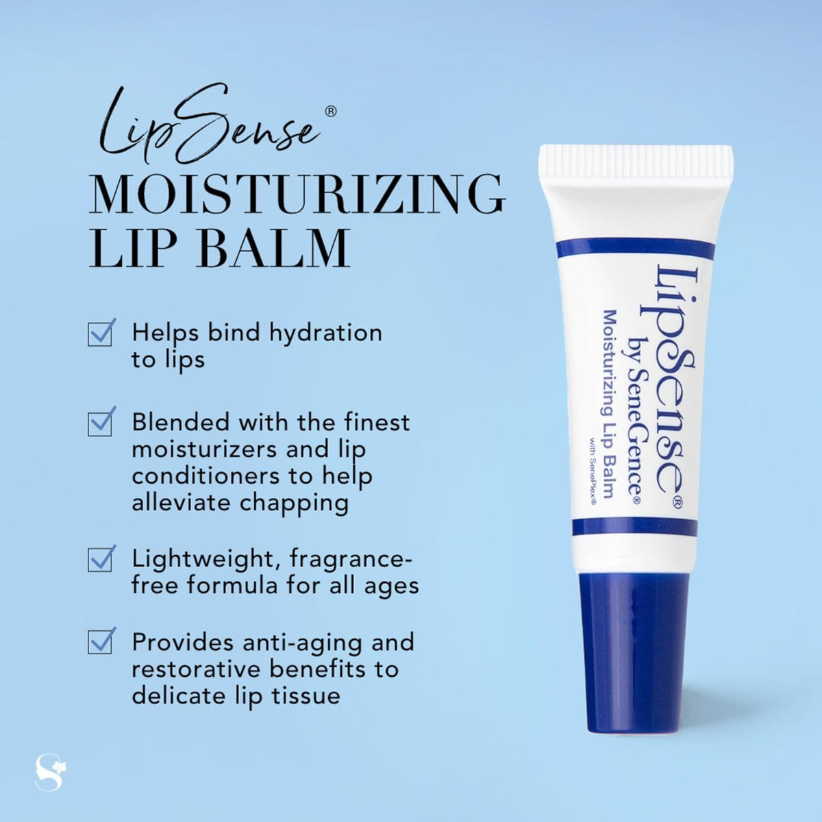 SeneGence LipSense Moisturizing Lip Balm nourishes with coconut oil and shea butter