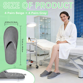 SENJUNSAFE slippers packaging bag shows individual packaging for easy guest use.