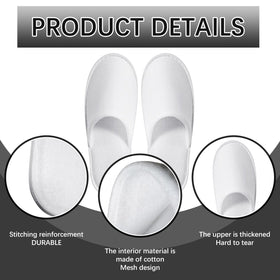 SENJUNSAFE individually wrapped slippers for easy travel and minimal mess.