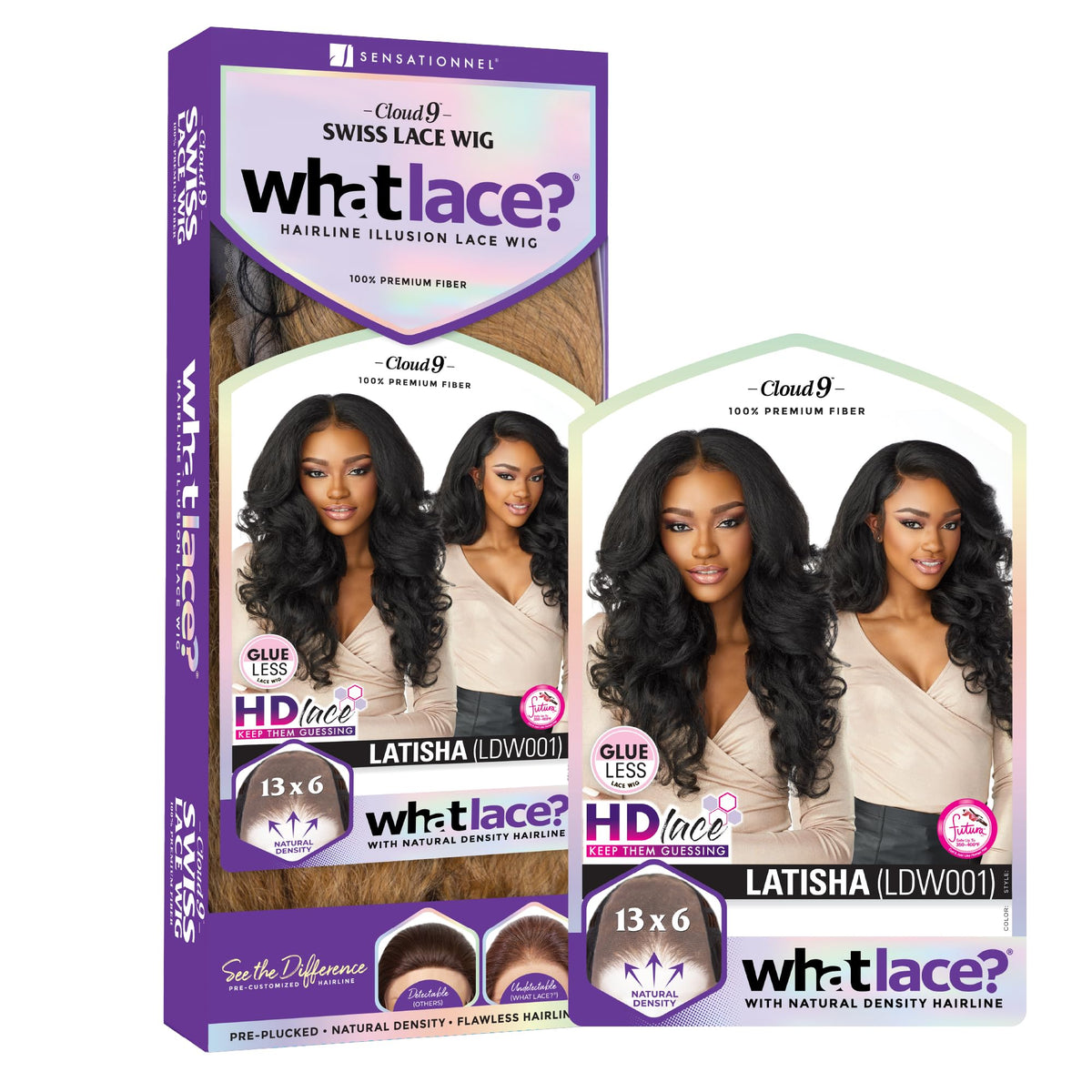 Preplucked hairline with baby hairs for soft framing around the forehead