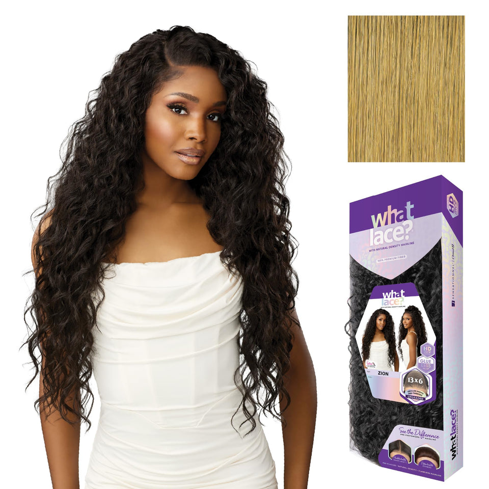 Sensationnel What Lace 13x6 wig with Zion front natural looking hairline for quick wear