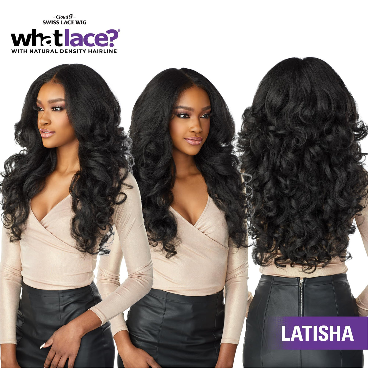 Sensationnel What Lace hand-tied front area close-up highlights natural movement