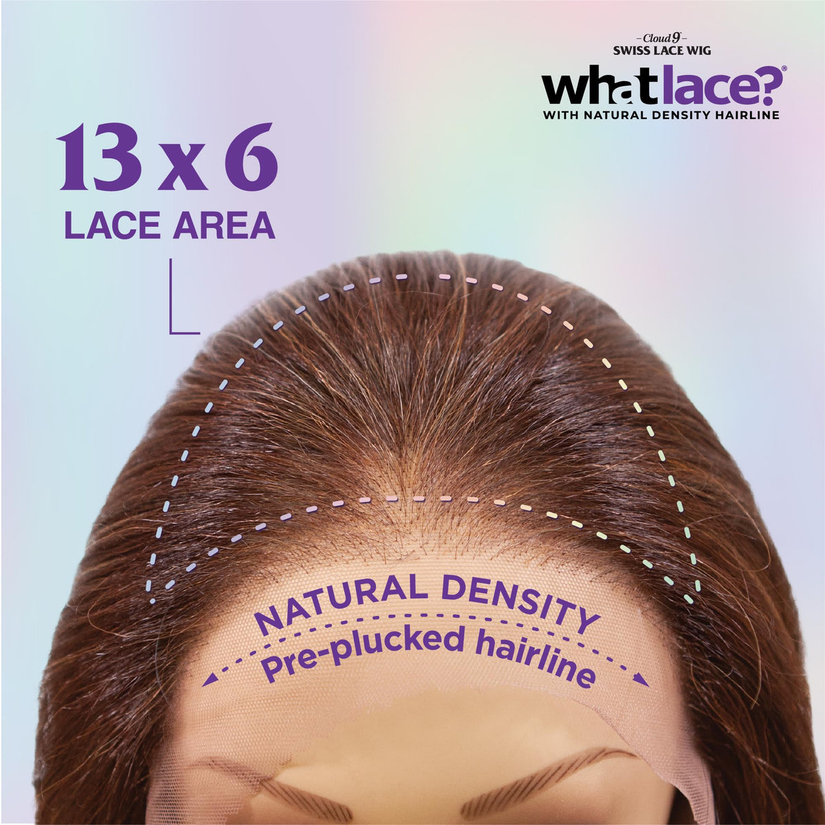 Sensationnel What Lace preplucked hairline detail highlights babyhair for seamless blend
