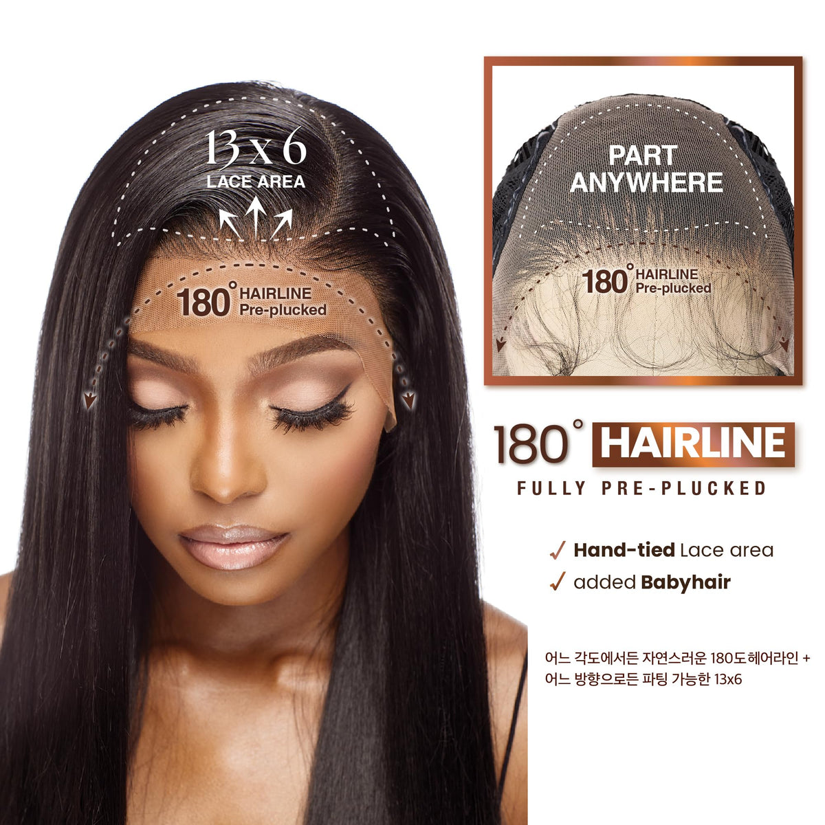 Sensationnel Bare Lace 13x6 straight texture showcasing versatile looks.