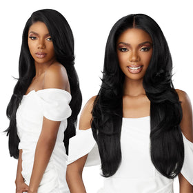 Sensationnel Bare Lace 13x6 Unit 7 front view with natural hairline for daily wear