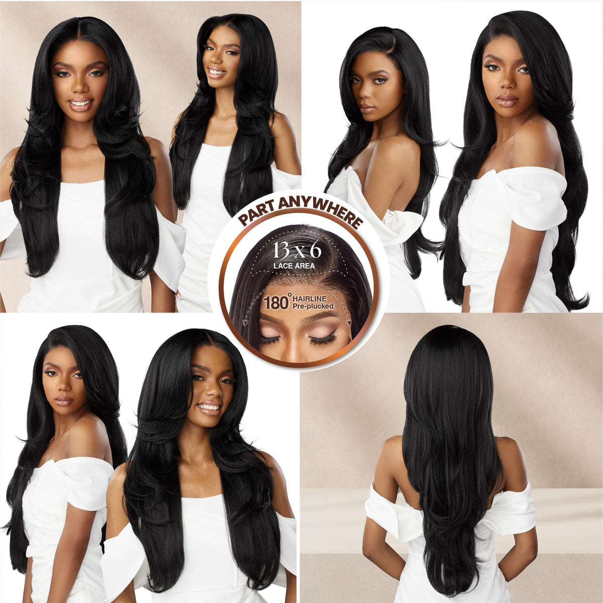 Sensationnel Bare Lace 13x6 Unit 7 hairline detail with pre-plucked edges