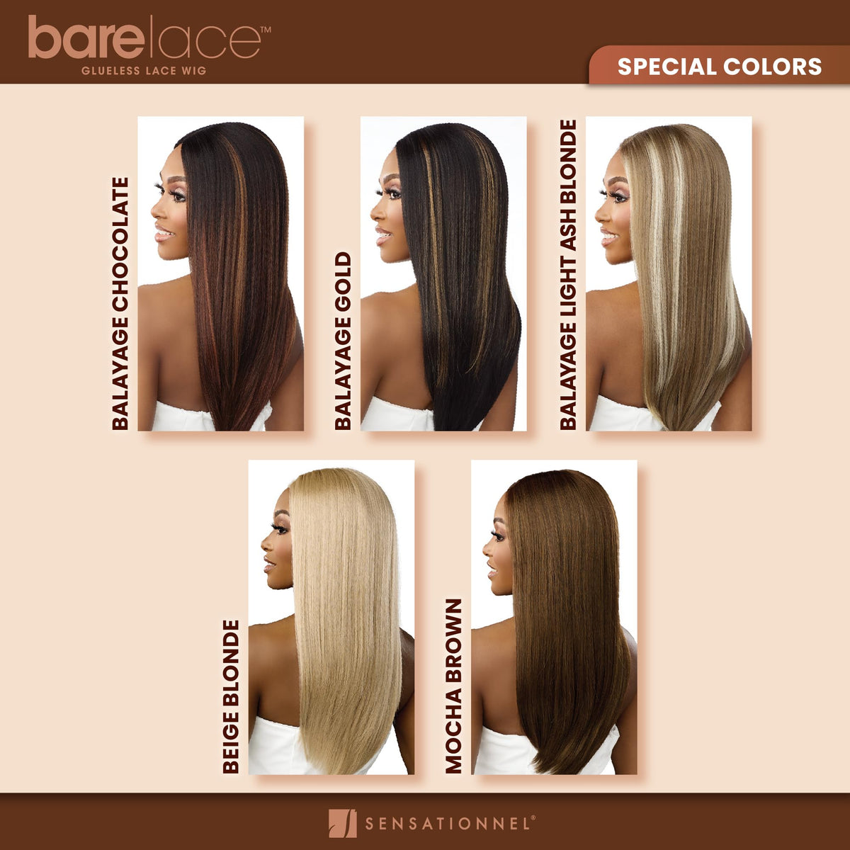 Sensationnel Bare Lace Full Lace Wig breathable mesh cap for comfort