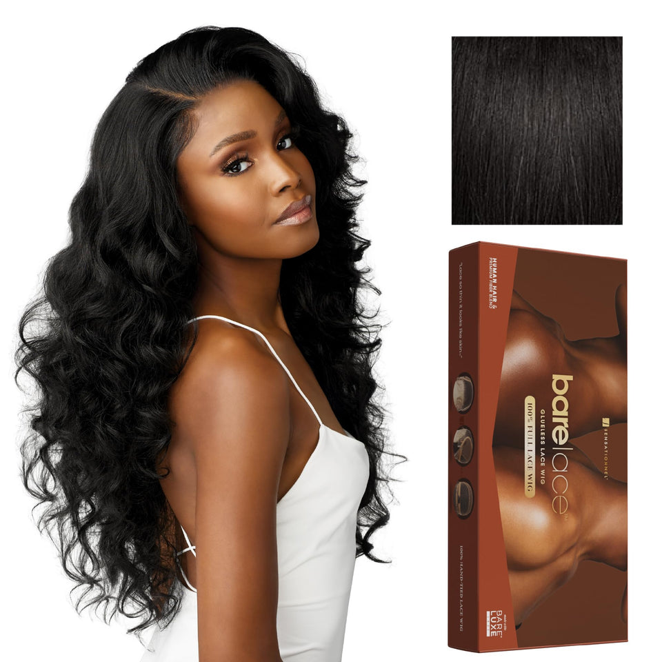 Sensationnel Bare Lace Full Lace Wig front view with natural-looking hairline for daily wear