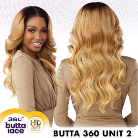 Sensationnel Butta 360 lace wig back view reveals full coverage and smooth nape.