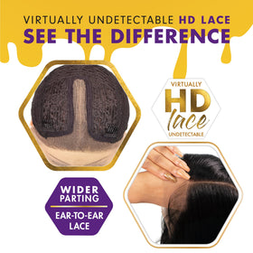 Sensationnel Butta Lace Wig 5-inch deep parting enables flexible styling.