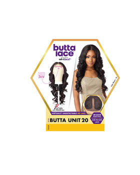 Sensationnel Butta Lace Wig jet-black lace blends with most skin tones