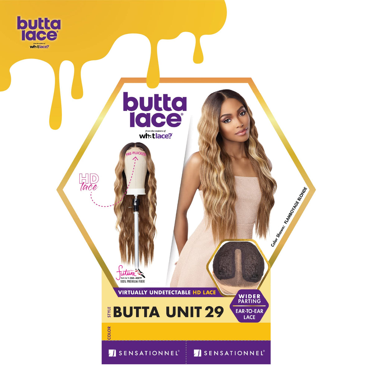 Sensationnel Butta Lace Wig provides options for short or long looks.
