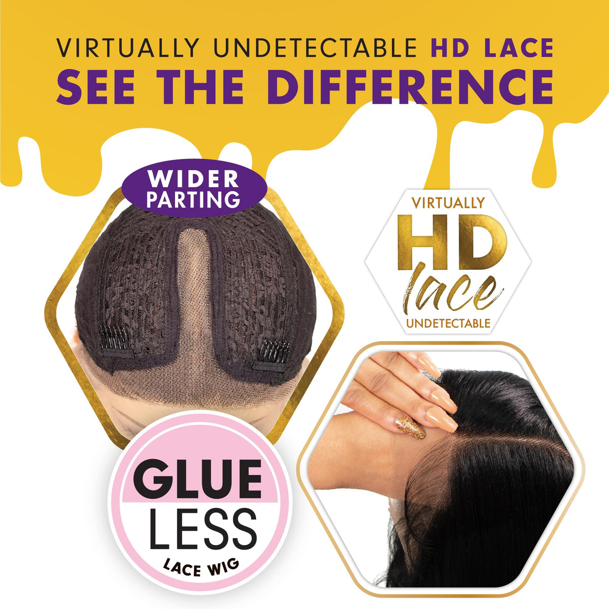 Sensationnel Butta Lace synthetic fiber enables easy care and heat styling