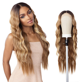 Sensationnel Butta Lace Wig Unit 29 front view with 5-inch deep parting for versatile styling.