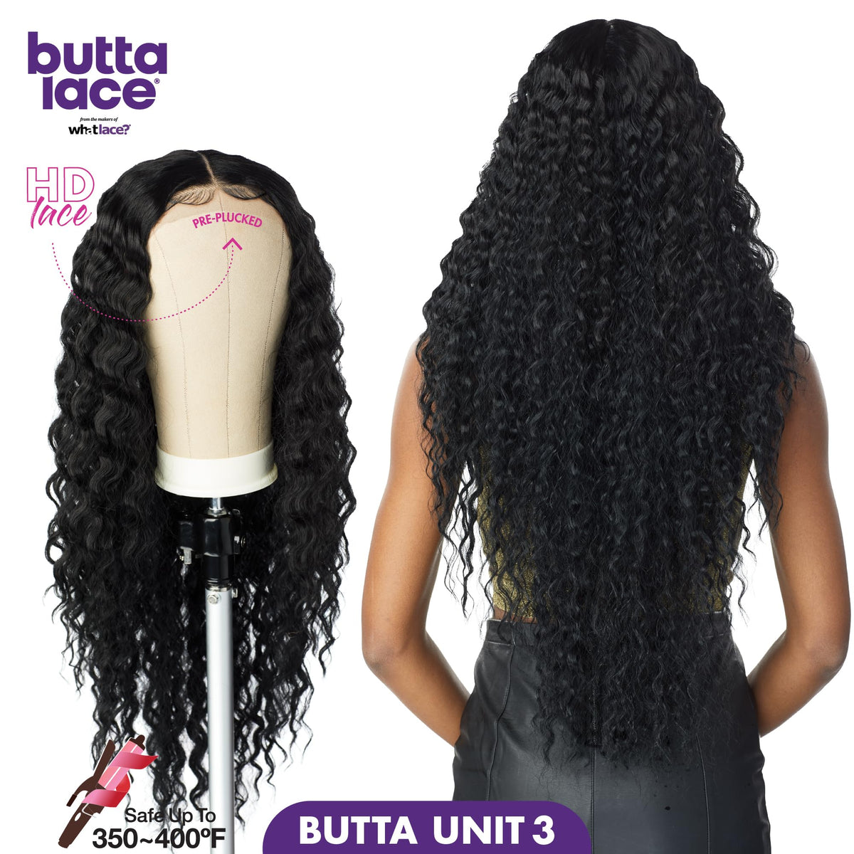 Sensationnel Butta Lace Wig Unit 3 glueless application for quick wear.