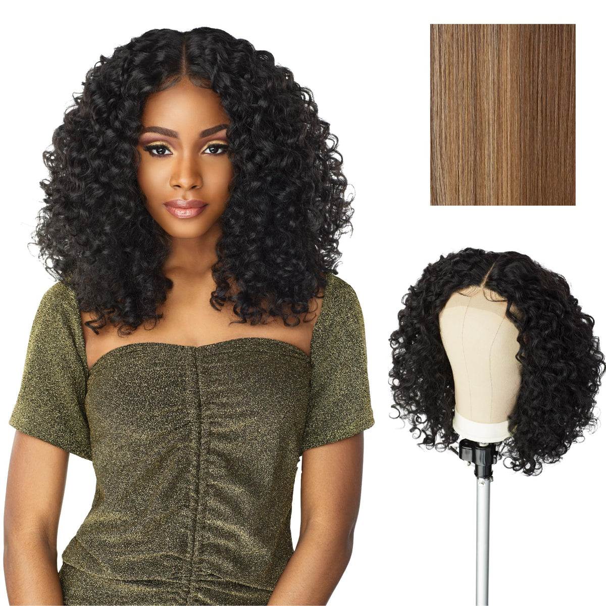 Sensationnel Butta Lace unit with 5-inch deep parting for versatile styling