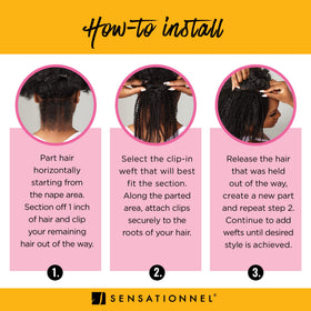 Sensationnel Curls Kinks and Co clip-in basic colors offer natural options